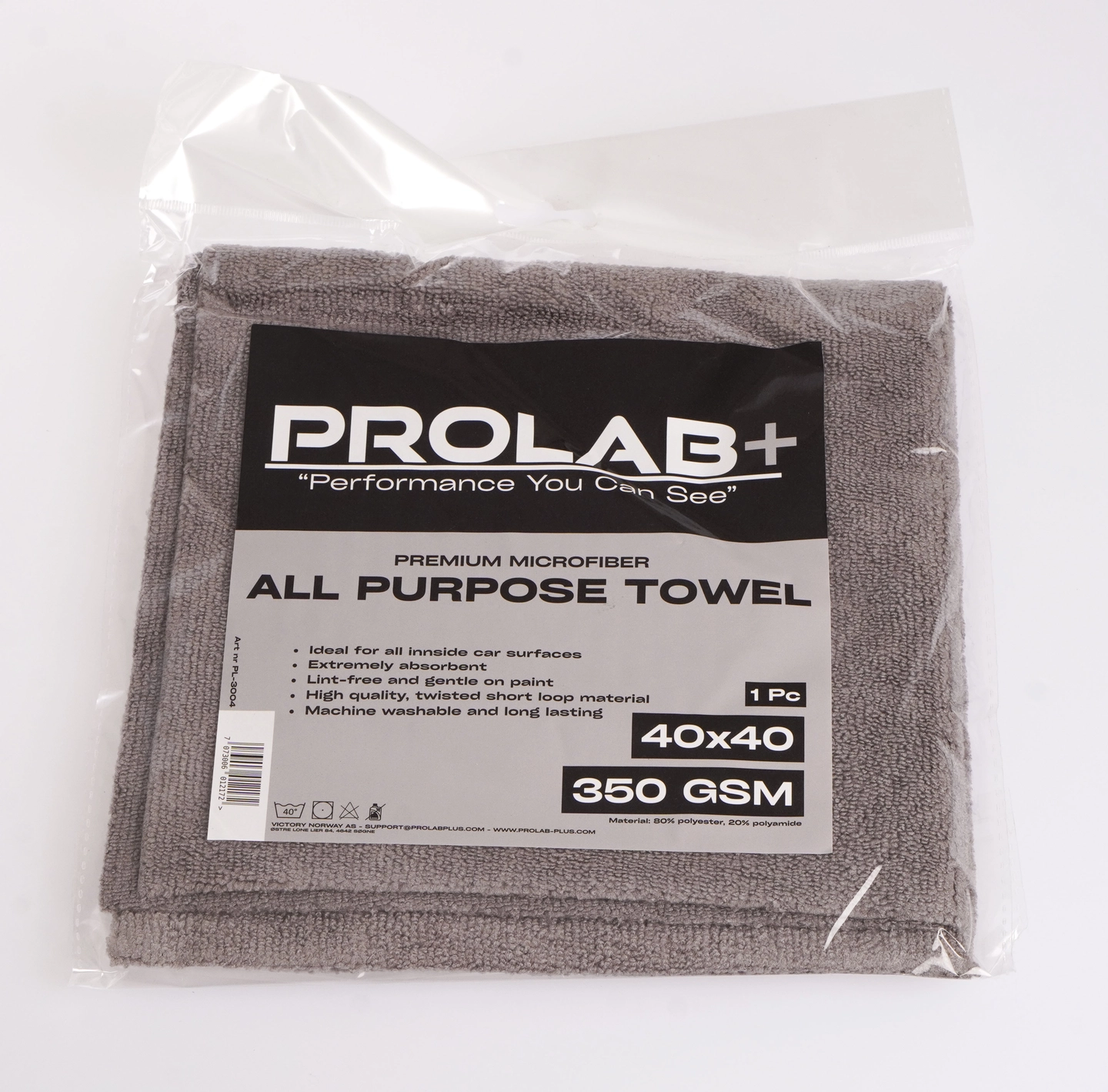 Prolab+ All purpose towel 350 GSM, 40x40 - Bilde 3