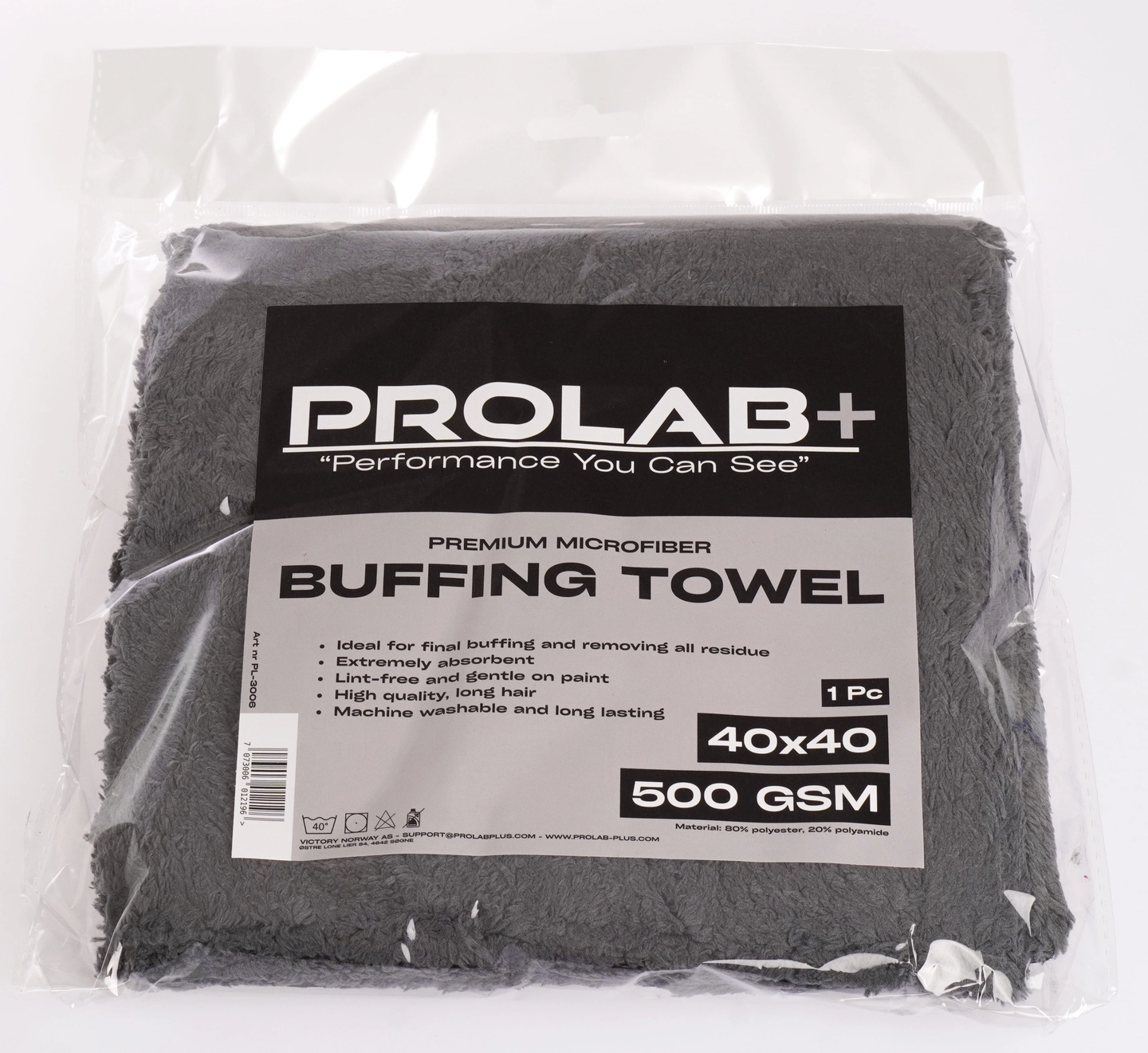 Prolab+ Buffing towel 500 GSM, 40x40 - Bilde 3